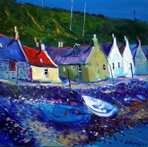 Ebbing tide Crovie 24x24
&pound;4100